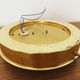 Smoked glass wall lamp or flush light by Glashütte Limburg
