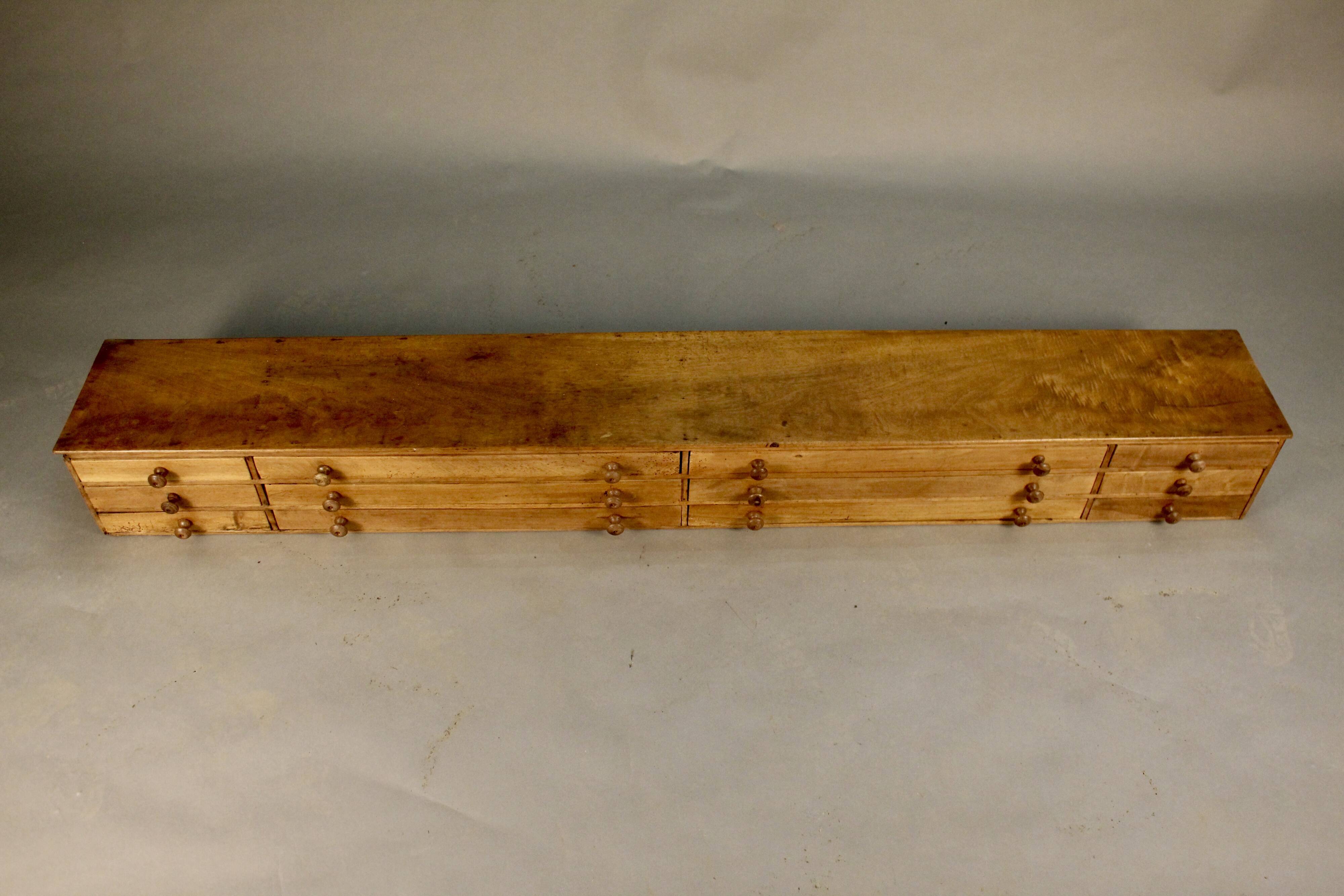 Record of pharmacy in blond walnut