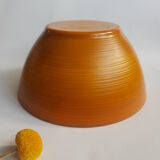 Brown salad bowl Arcopal vintage volcano model