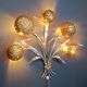 Vintage floral  wall lamp by Hans Kögl , 1970s
