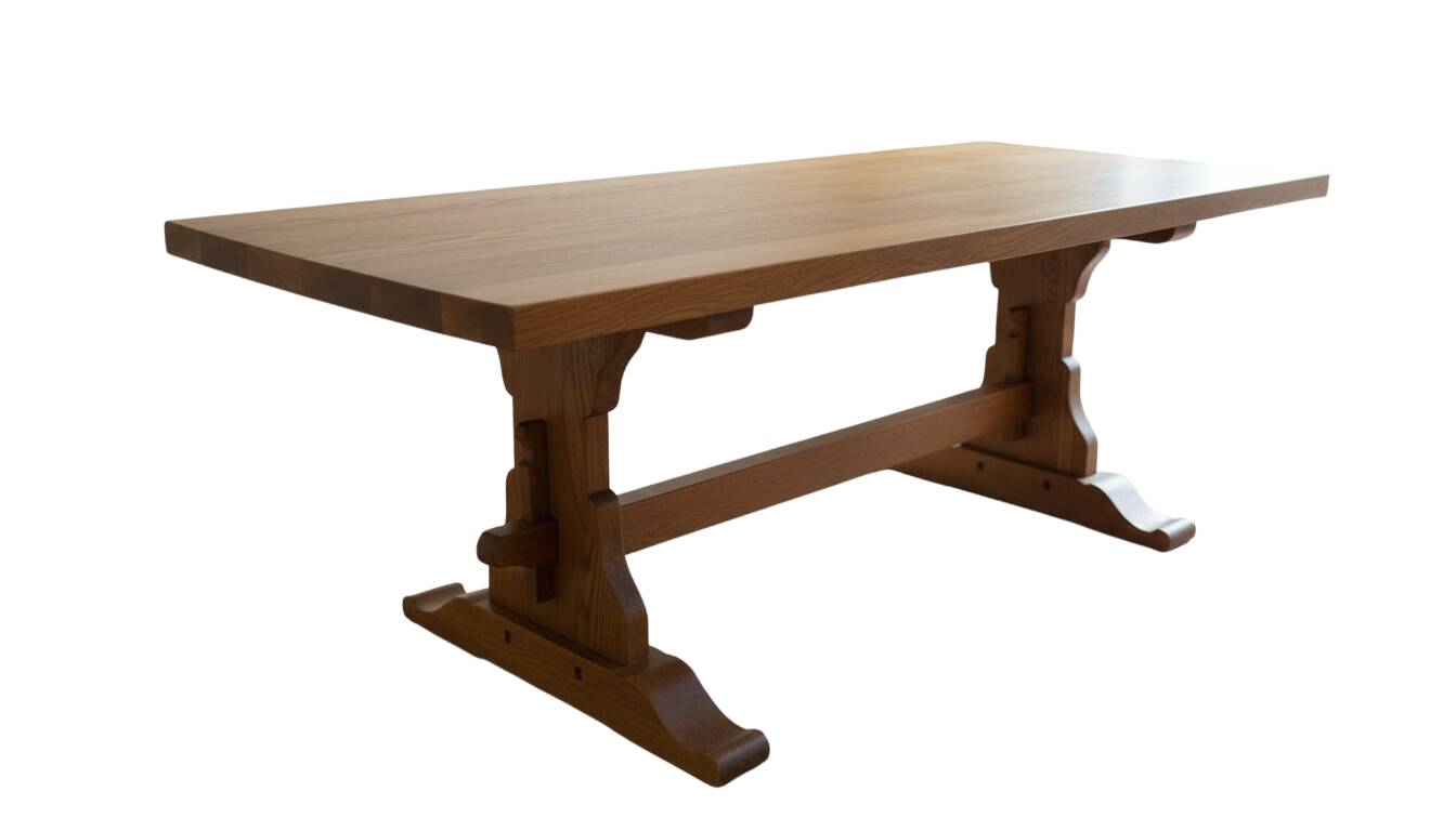 Monastery Table in Solid Oak - Authentic Style - 180 cm