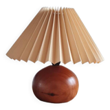 Walnut wood ball lamp