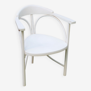 Art nouveau three-legged chair model no.81 attributed to gebrüder thonet