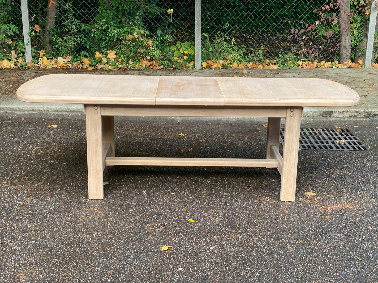 Table à manger de ferme extensible rénovée 240cm