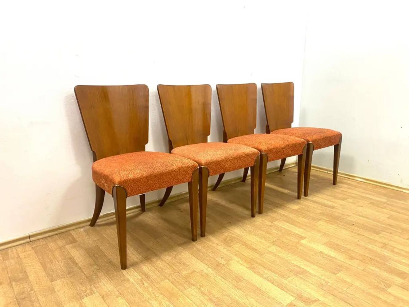 Set of 4 Chairs, Jindřich Halabala, 1960s, Czechoslovakia