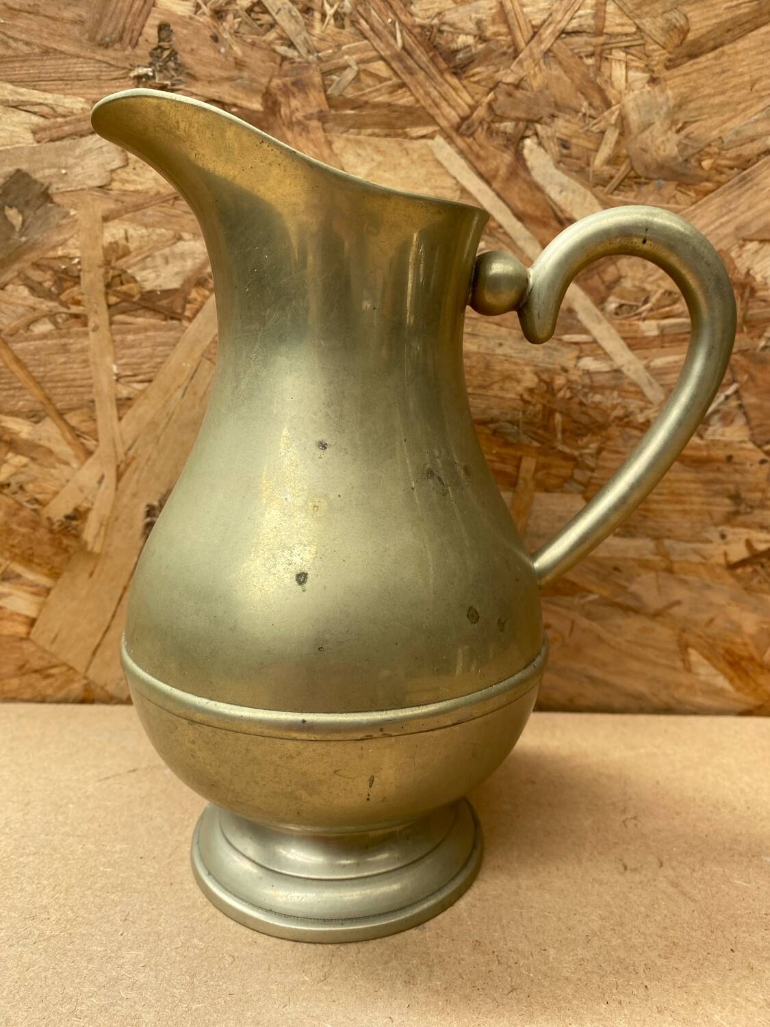 Antique Brass Pitcher Vintage Kitchen