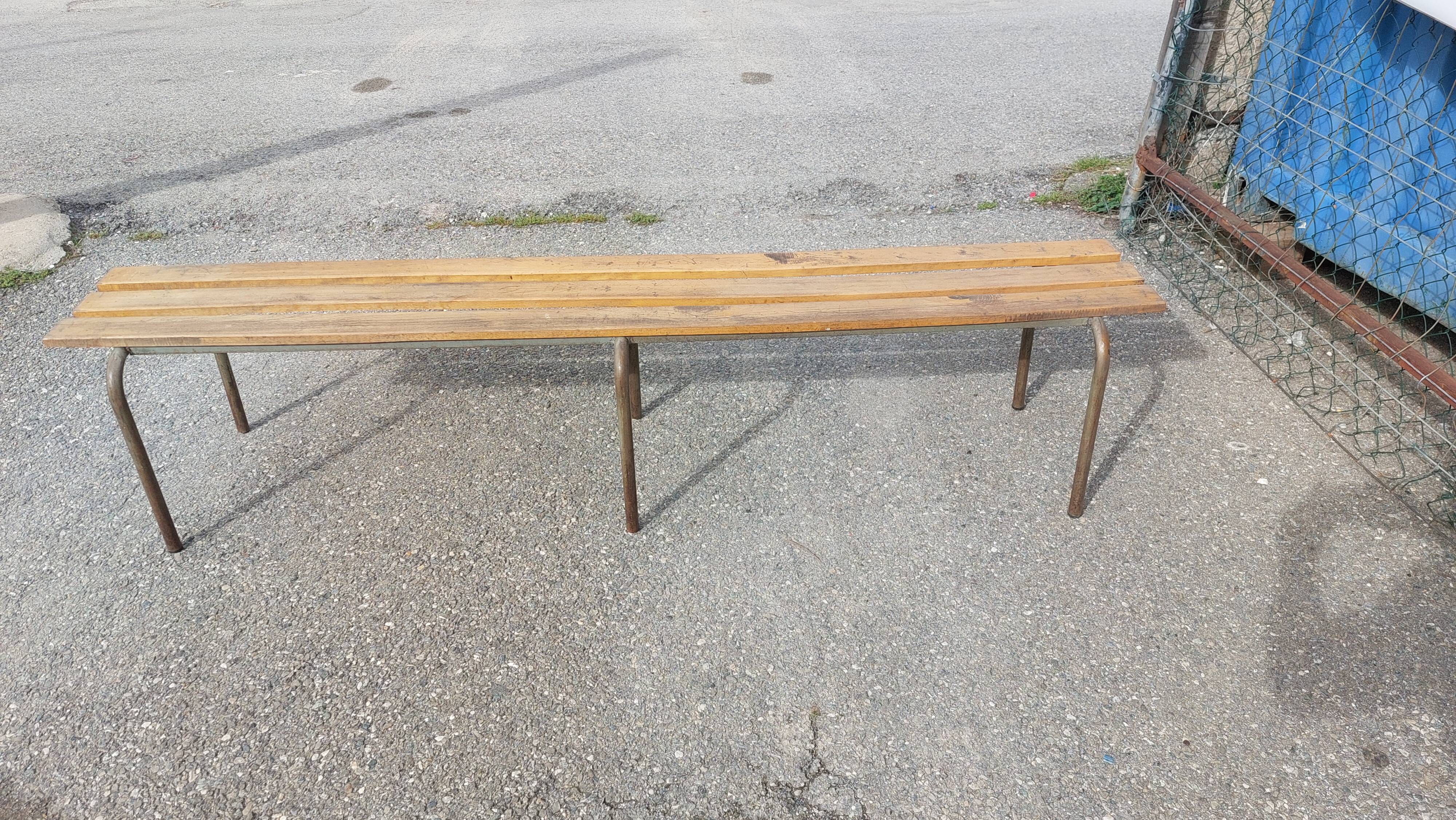 Vintage bench from the 60s - school - administration - parish - convent