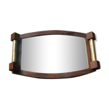 Vintage 50s mahogany and ice cream platter