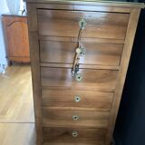Blond mahogany veneered chiffonier 20th