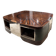 Table basse de style Art déco en ébène de Macassar, vers 1970