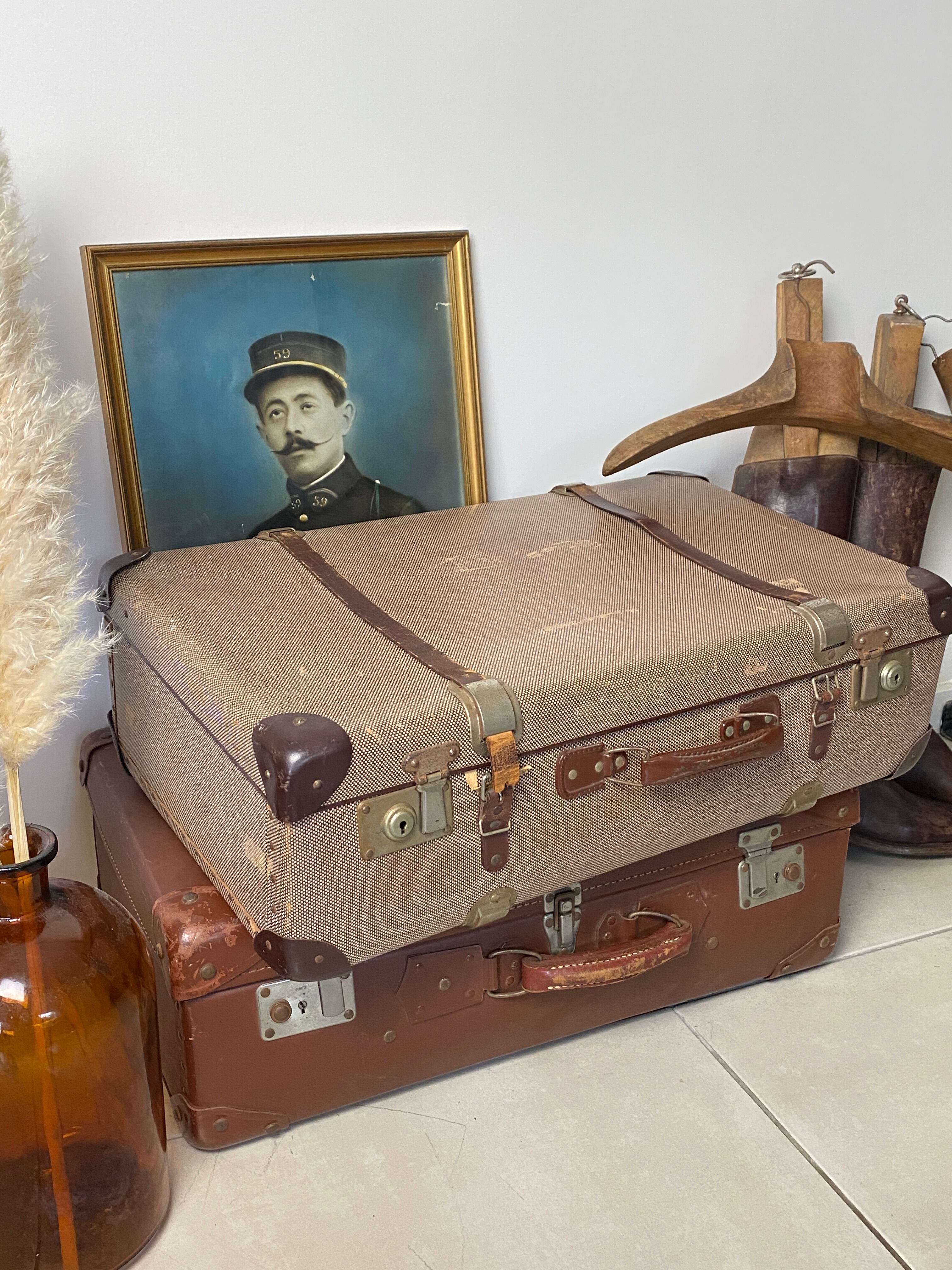 Old vintage suitcase
