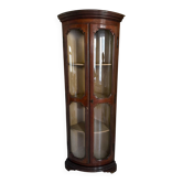 Corner display cabinet veneered in mahogany - Victorian - 20th century