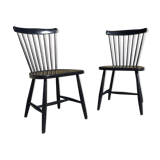 Pair of Hagafors vintage Scandinavian design chairs