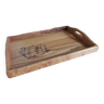 Scandinavian style wooden tray