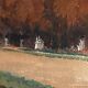 Watercolor Pierre Huvelliez 1891-1959 view park Palace of Versailles