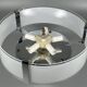 1970s 1980s Ceiling Lamp by Honsel Leuchten Germany in Glass & Chrome