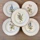 Set of 5 botanical deep plates, ADP Haute Provence