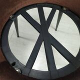 Vintage armchair velvet brown