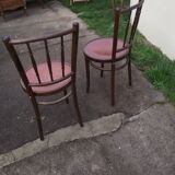 Pair lounge chairs wood from the 50/60