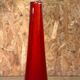 Drop vase glass sommerso red blue Murano style Flavio Poli 29 cm