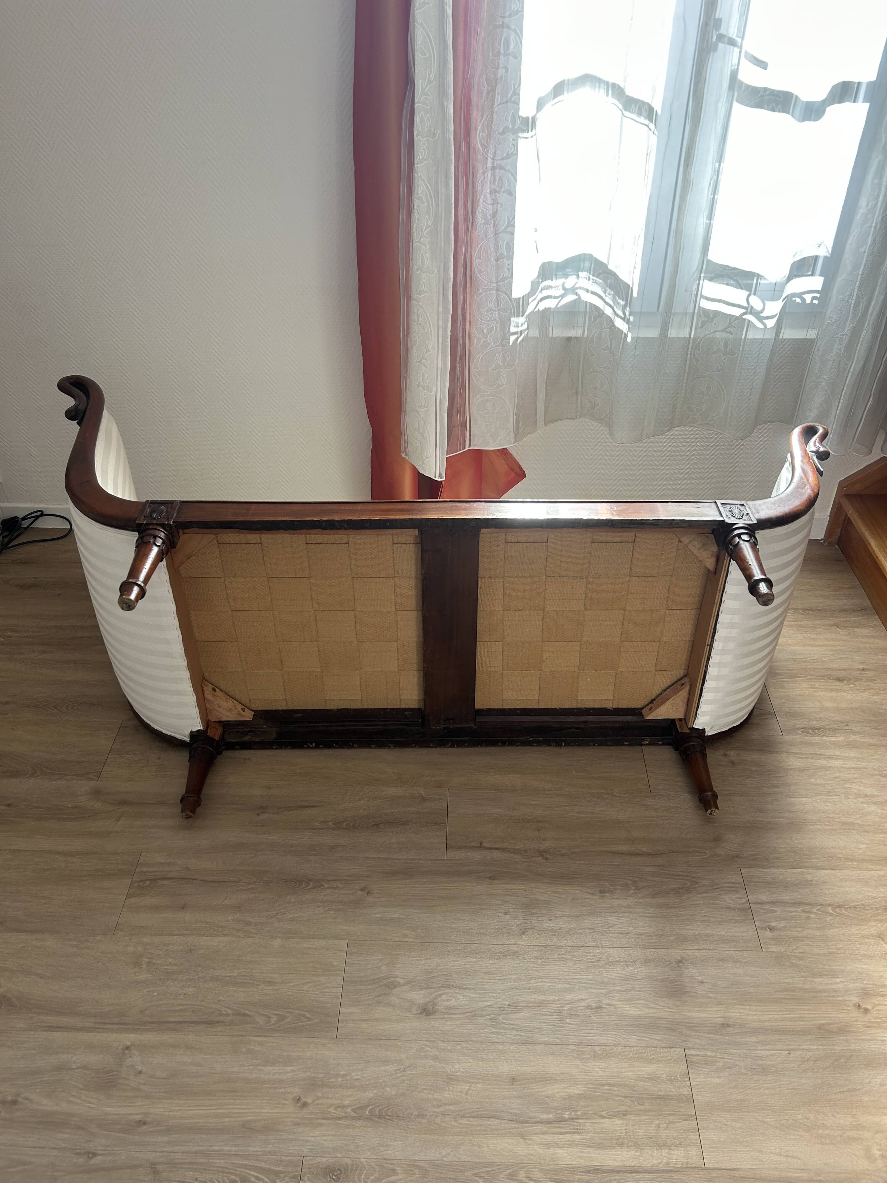 Meridienne second empire white