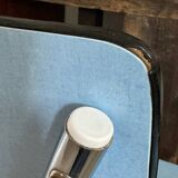 Set of 4 blue Formica chairs