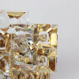 Magnificent crystal wall light by Kinkeldey, Germany, 1970s.