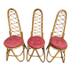 Bamboo Chairs by Dirk Van Sliedrecht for Rohe Noordwolde, 1960.Set of 3