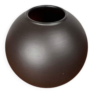 Mid-Century Modern German Wormser Terra-Sigillata Pottery Ball Vase, 1960s