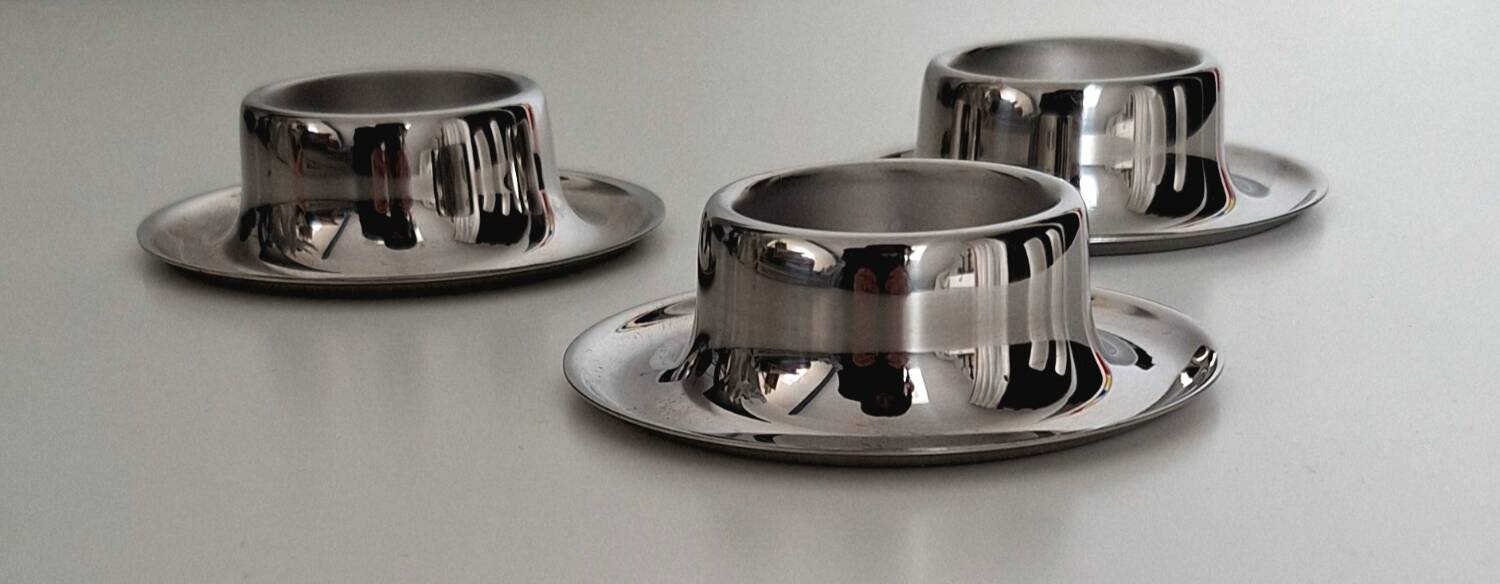 Vintage stainless steel egg cup