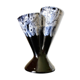 Double vase Fat Lava blue