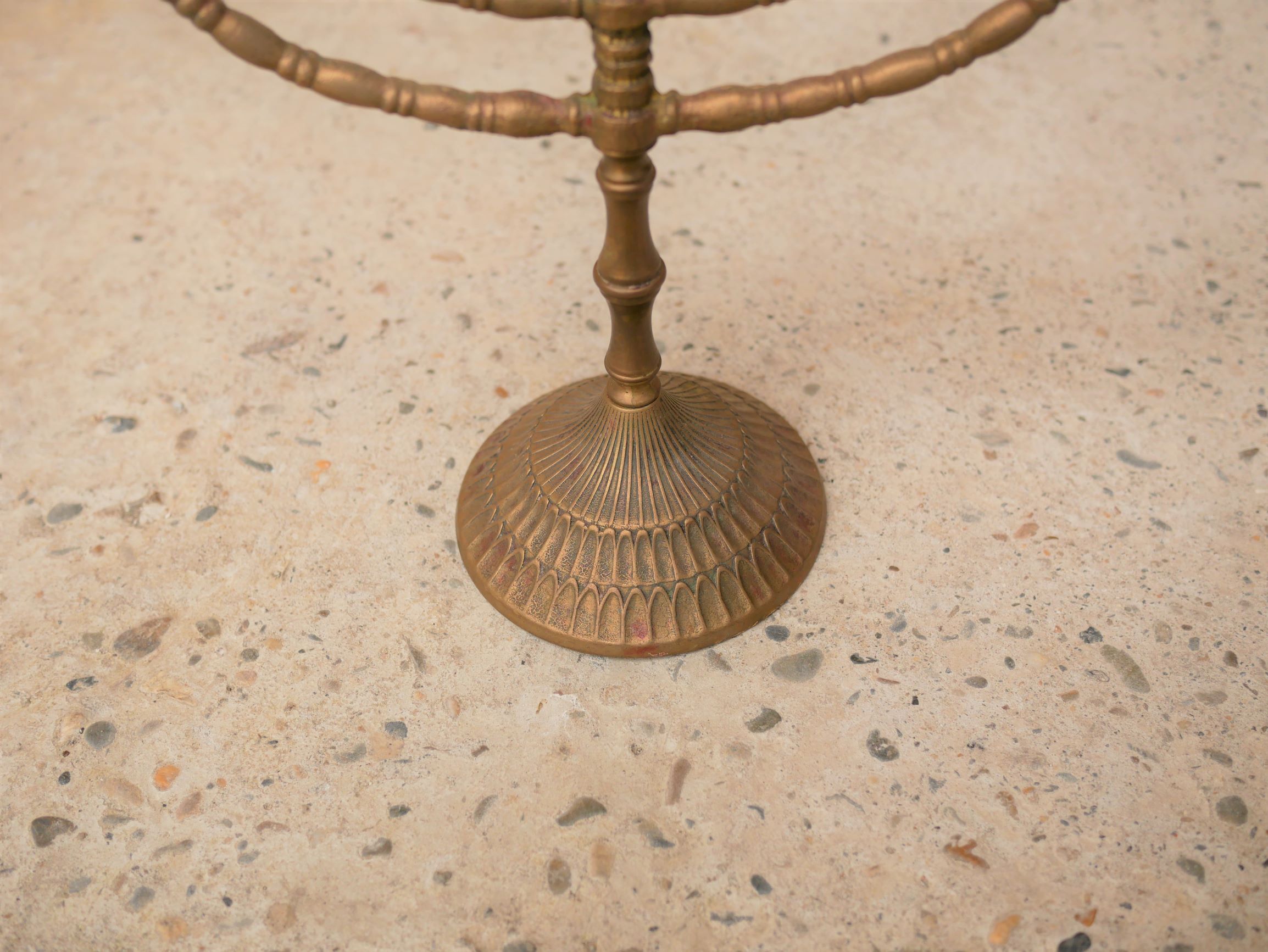 Vintage brass chandelier 7 branches