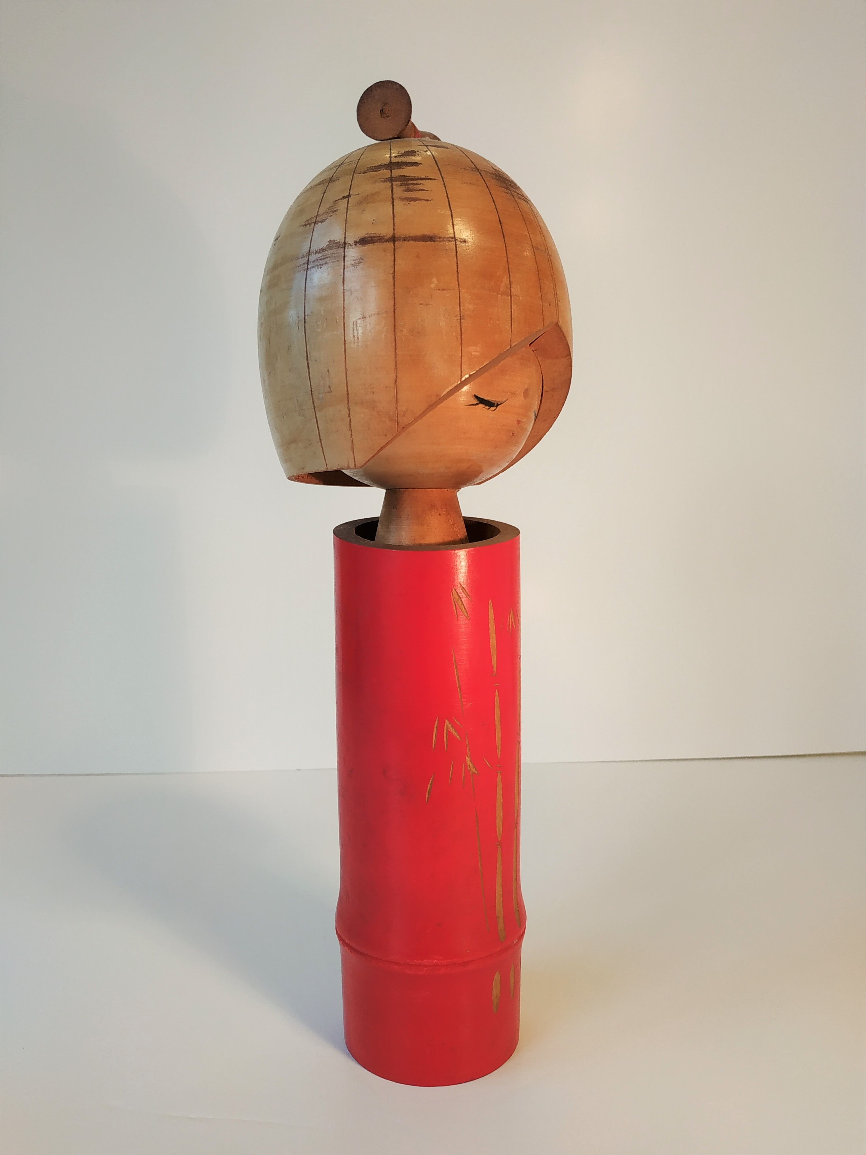 Doll Kokeshi Bamboo Princess by Masayuki Kaganuma - circa 1960 - Japan