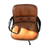 Knoll edition Pollock leather cognac chair