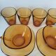 Vereco set: 4 cups, 6 saucers and 4 tumblers