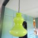 1970 Targetti Sankey pendant light in green opaline