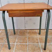 MATCO Paris Vintage School Desk with Drawer – 54 x 54 x 40 cm