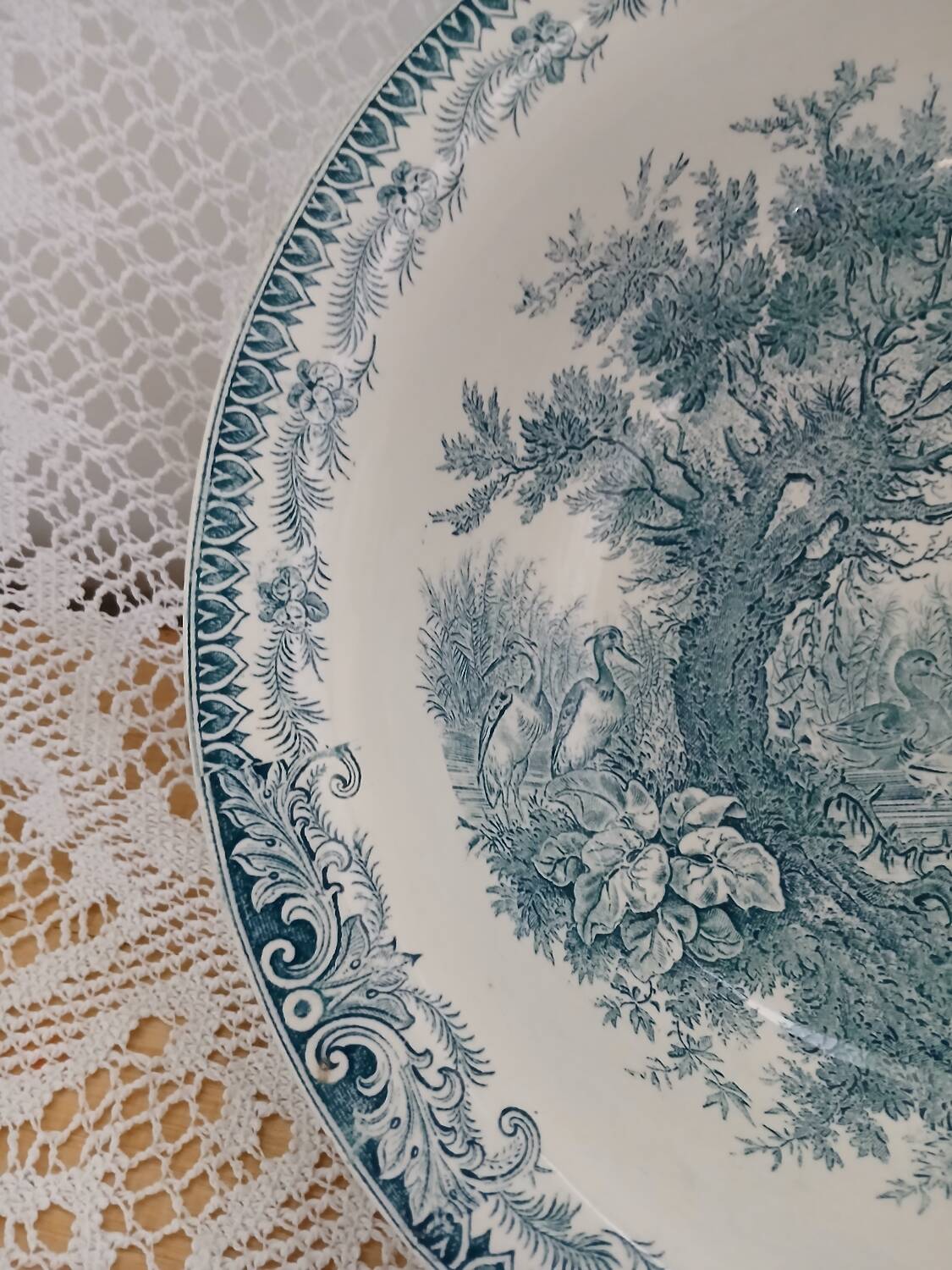 Old ironstone dish from Sarreguemines