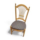 2 x rustic French country cottage side / dining chairs