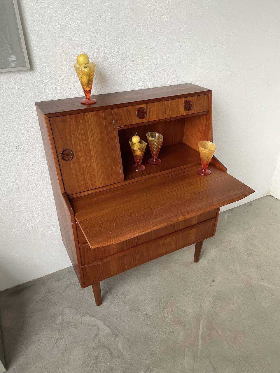 Danish teak secretary from the 60s