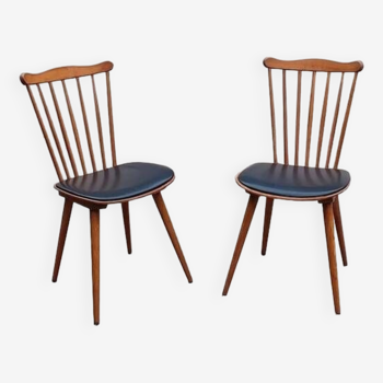 Pair of Baumann chairs model Sonata 842 vintage 60s