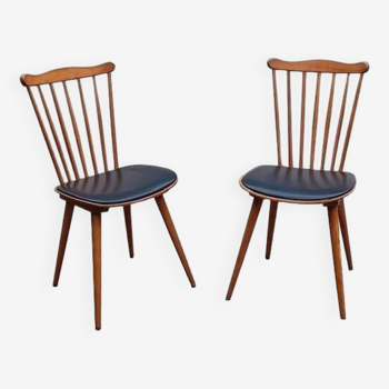 Paire de chaises Baumann  modèle Sonate 842 années 60 vintage