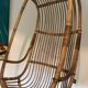 Vintage chair suspended in rattan