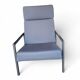 Gijs van der Sluis high back arm chair light grey
