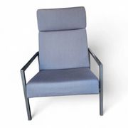 Gijs van der Sluis high back arm chair light grey