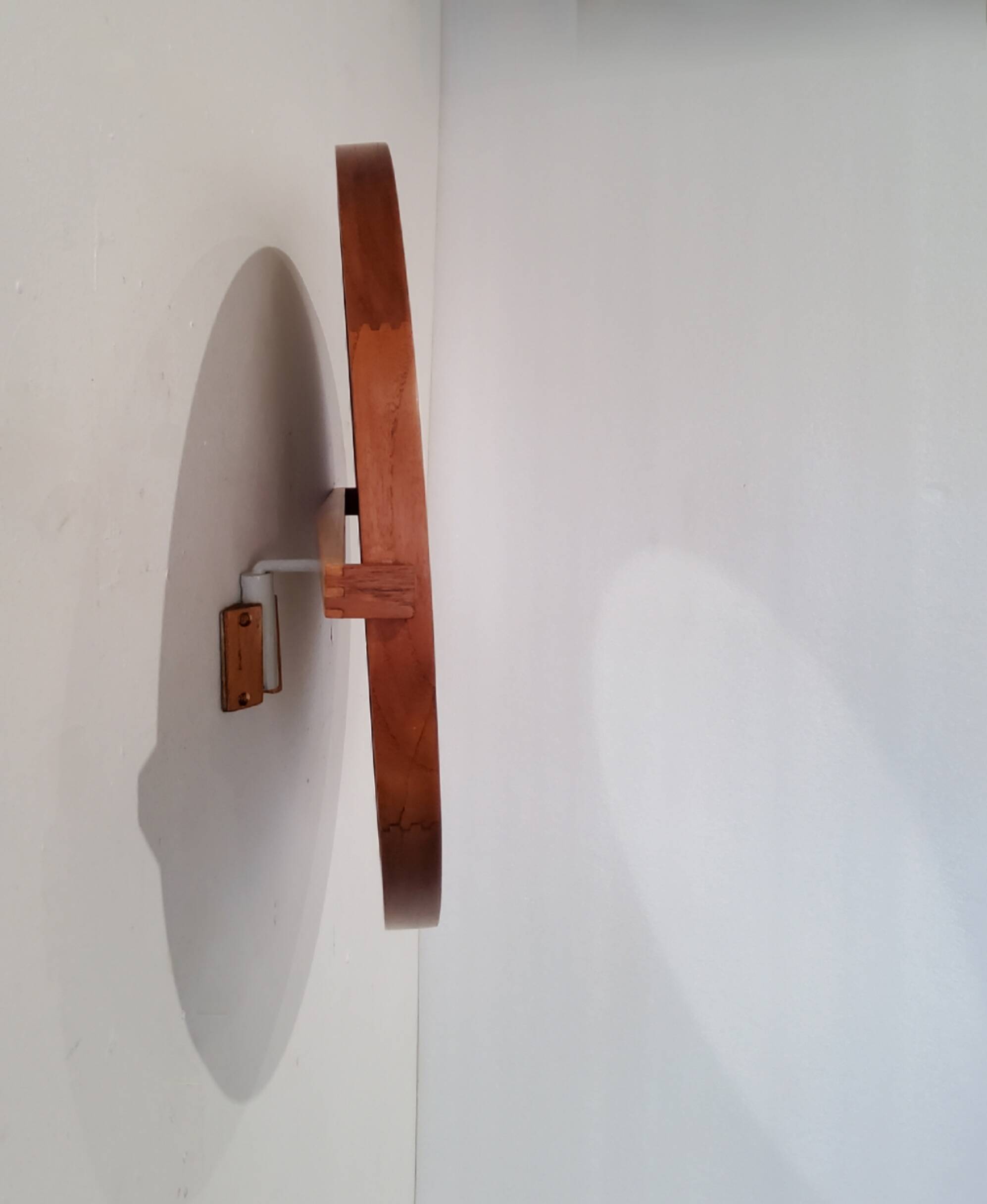 Scandinavian wall mirror in teak - luxury