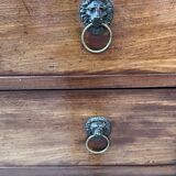 Empire period chest of drawers in mahogany and veneer, 19th century