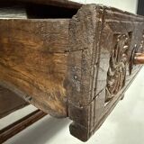Brutalist antique Spanish coffee table