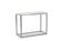 Maison Jansen. Console in brushed aluminium and verre églomisé top.