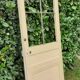 Glass communication door h221.5x90cm old 4 panes without interior glazing